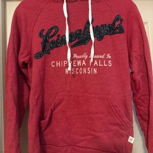 Leinenkugel Ladies Hooded Sweatshirt - Blue 84 - Red - Size M